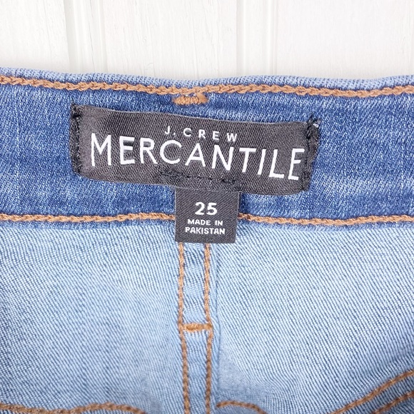 J. Crew Mercantile Distressed High Rise Skinny Jeans D401811 Women's Size 25 - Picture 7 of 10